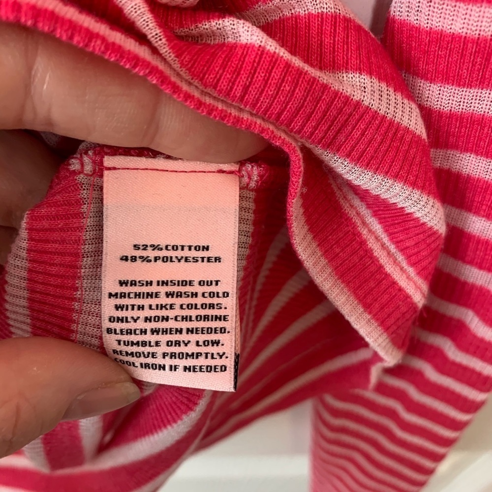 Juicy Couture Pink Stripped Long Sleeve Top - Picture 6 of 8